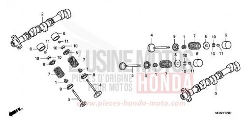 ARBRE A CAMES/SOUPAPE GL1800F de 2015